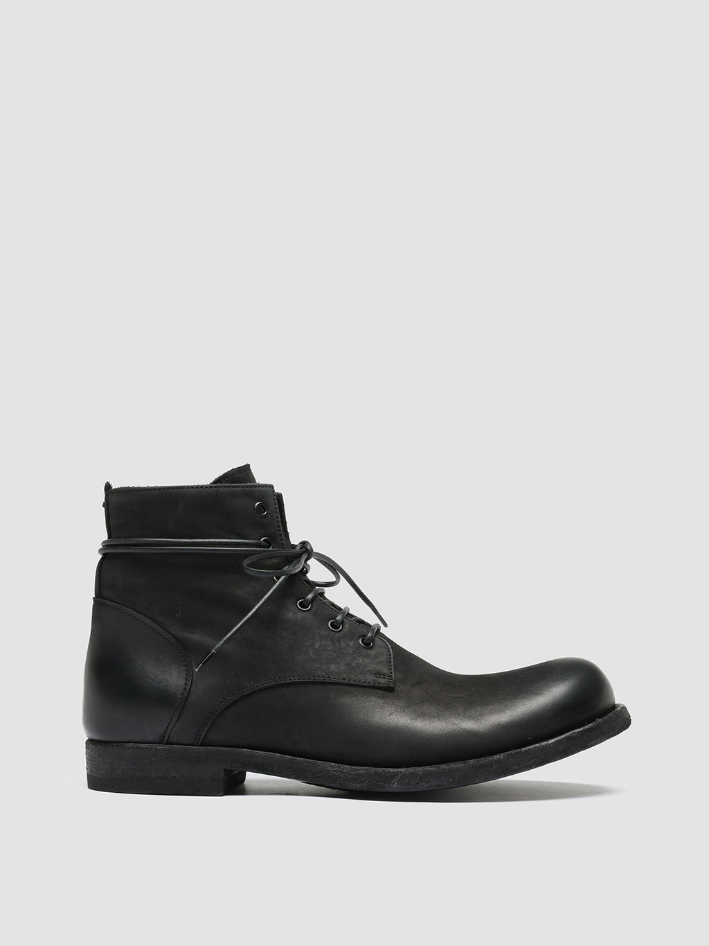 BUBBLE 003 - Black Leather Lace-up Boots Men Officine Creative - 1