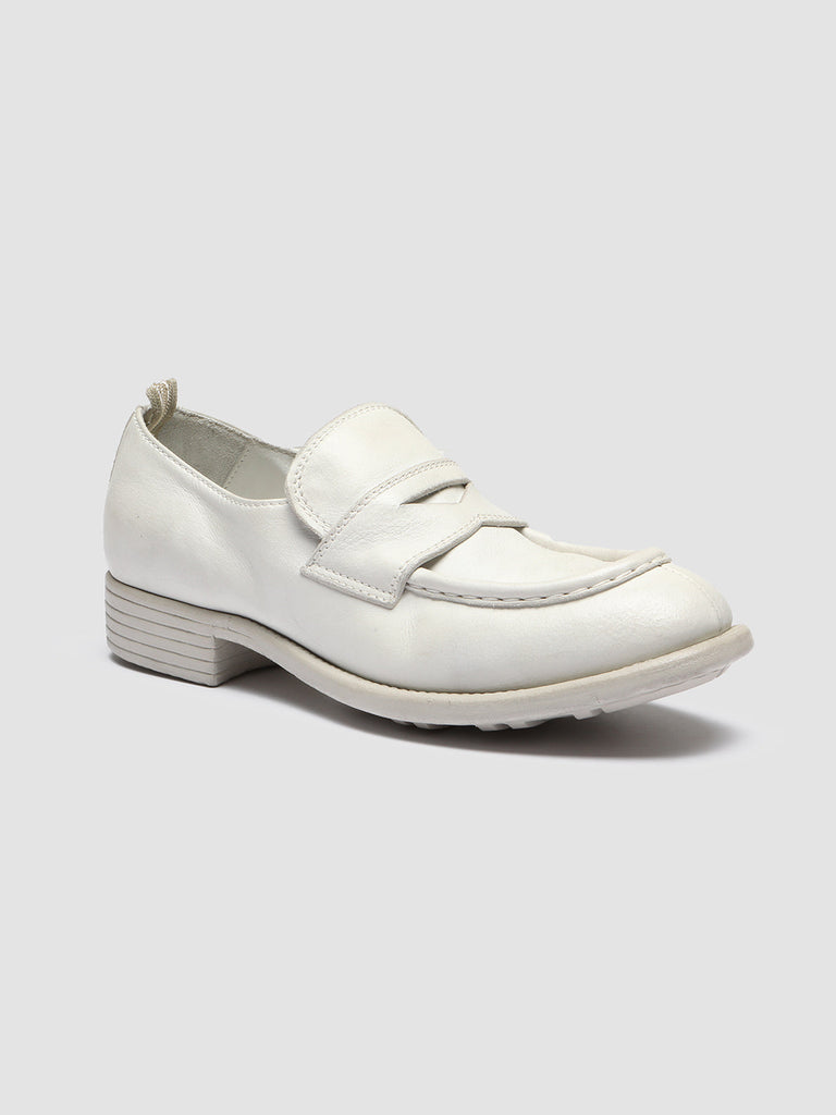 CALIXTE 020 - White Leather Mocs Loafers Women Officine Creative - 3