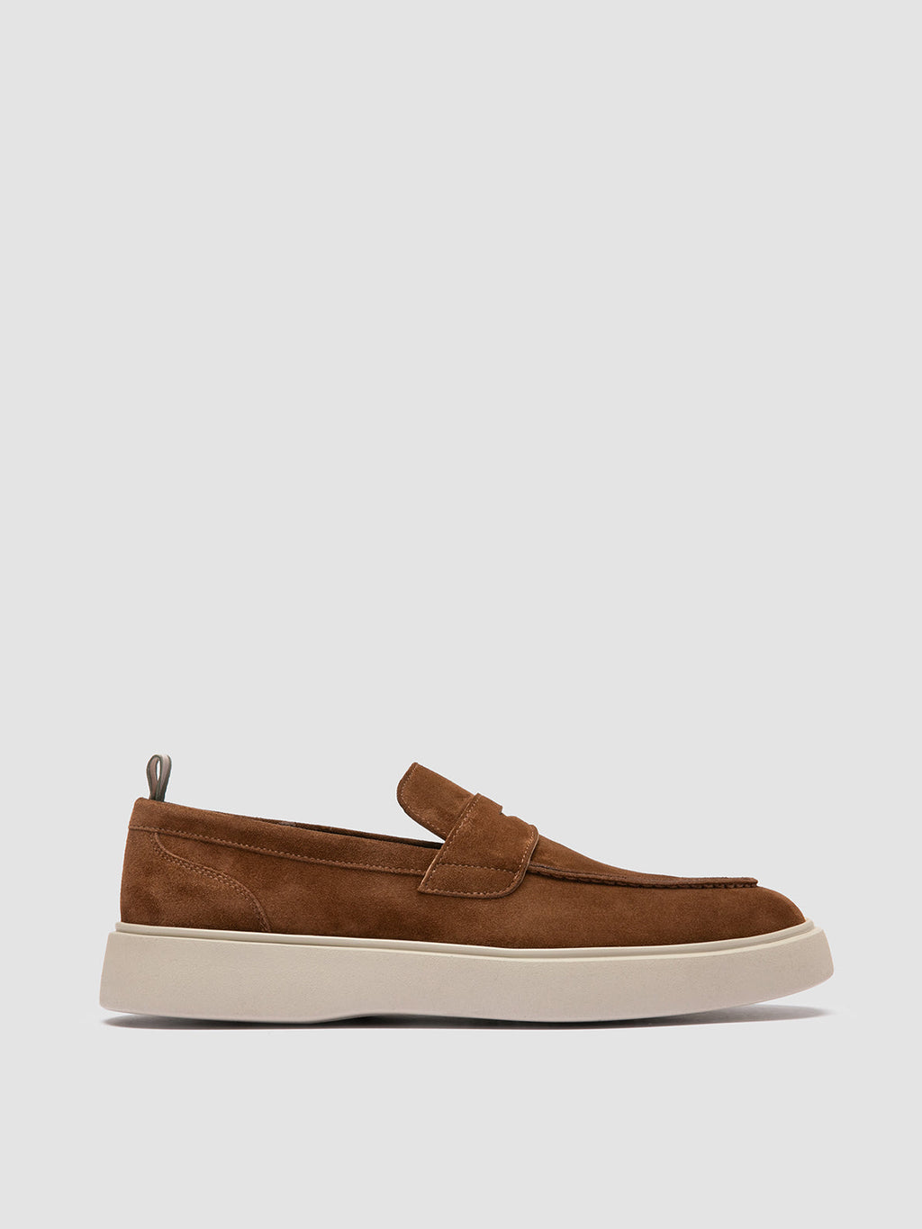 FRAME 001 - Brown Suede Penny Loafers Men Officine Creative - 1