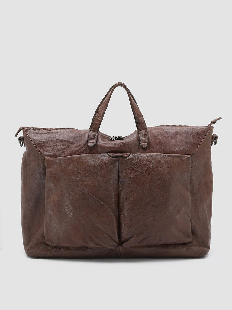 HELMET 26 - Brown Leather Hand Bag