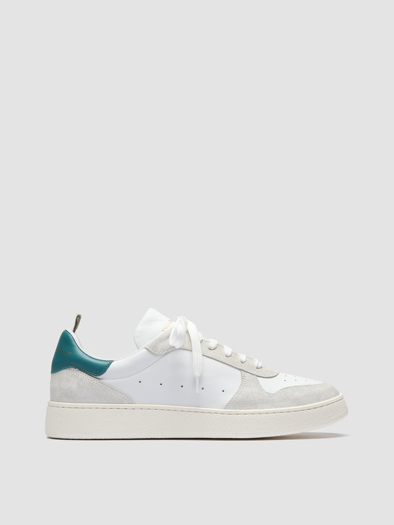 MOWER 008 - White Leather and Suede Sneakers