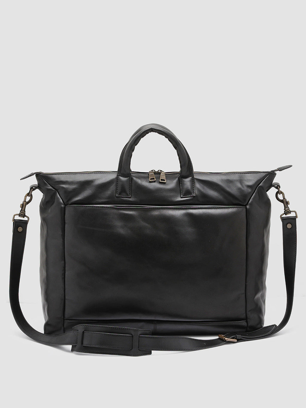 HELMET 31 - Black Leather Weekender  Officine Creative - 4