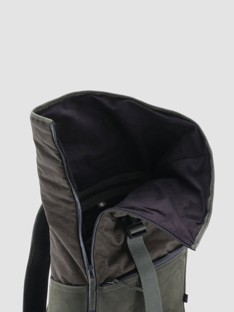 PILOT 001 - Green Nubuck & Nylon Backpack