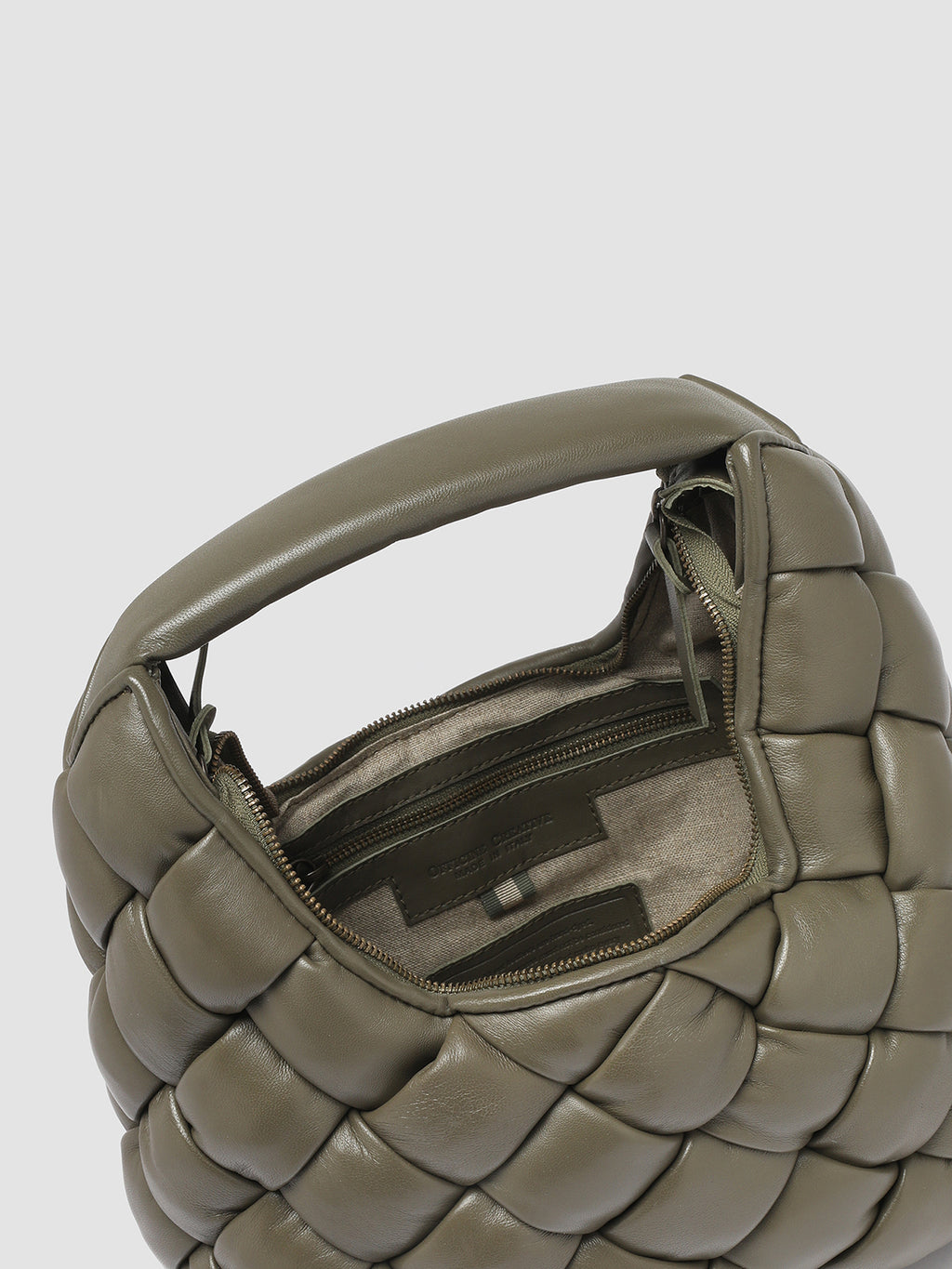 OC CLASS 52 - Green Woven Leather Hobo Bag  Officine Creative - 7