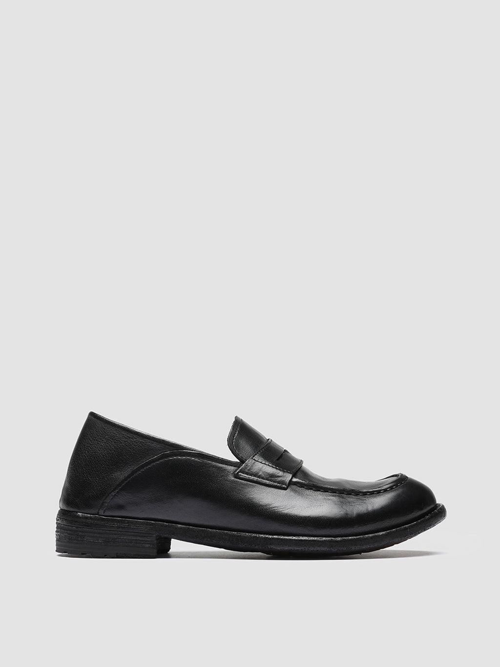 LEXIKON 140 - Black Leather Penny Loafers Women Officine Creative - 1