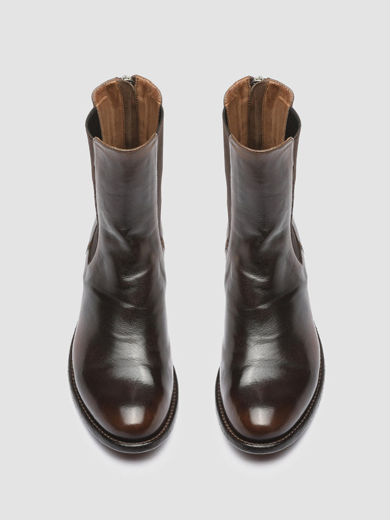 LISON 017 - Brown Leather Chelsea Boots