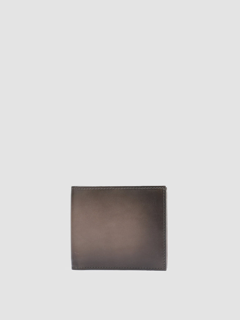 BOUDIN 23 - Taupe Leather bifold wallet