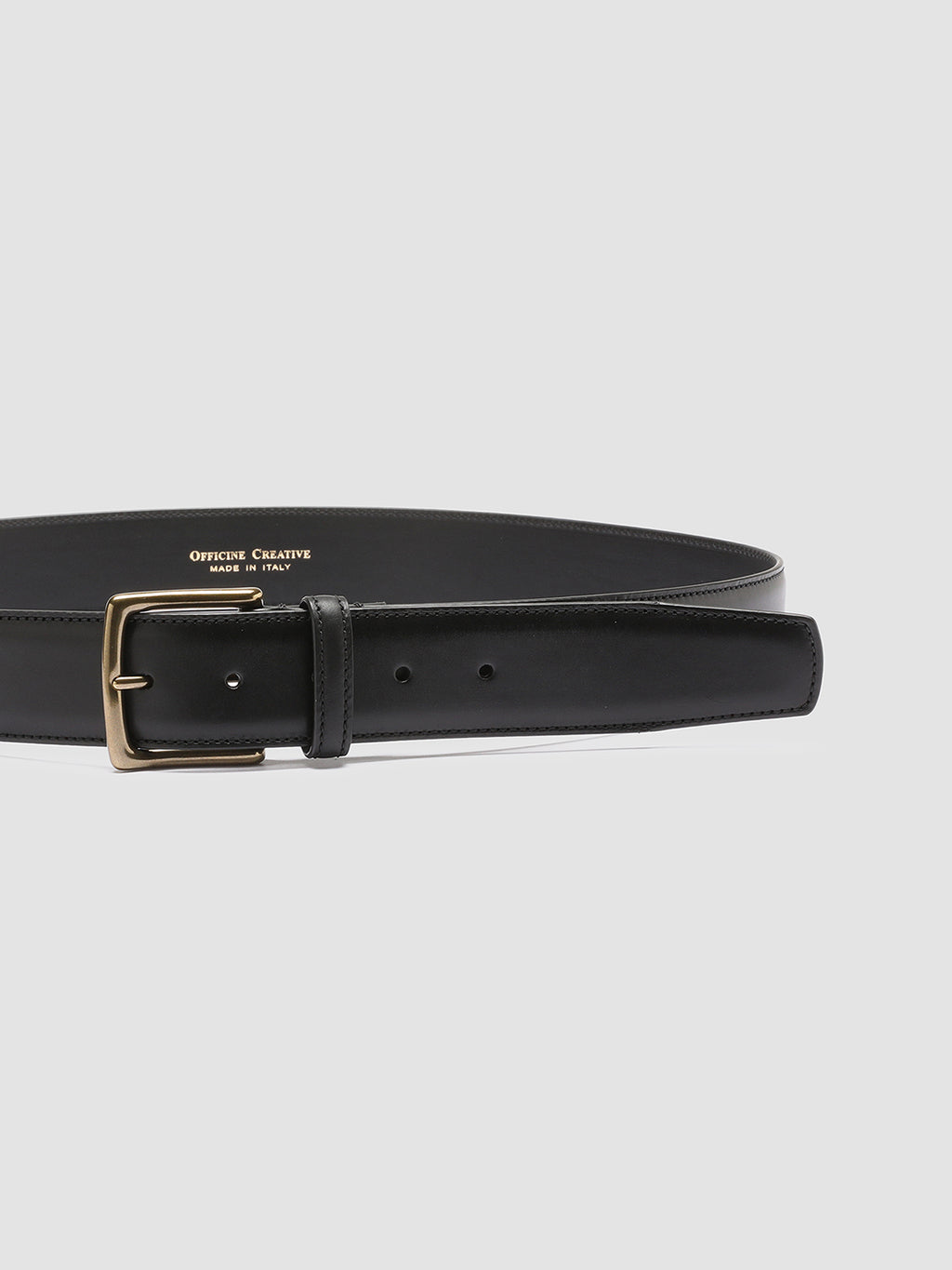 OC STRIP 03 - Black Leather Belt  Officine Creative - 5