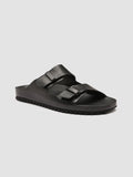 AGORA' 002 - Black Leather Sandals Men Officine Creative - 3