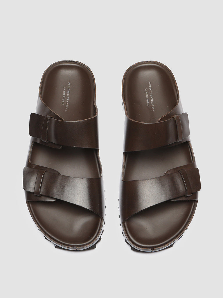 AGORÀ 002 - Brown Leather Sandals