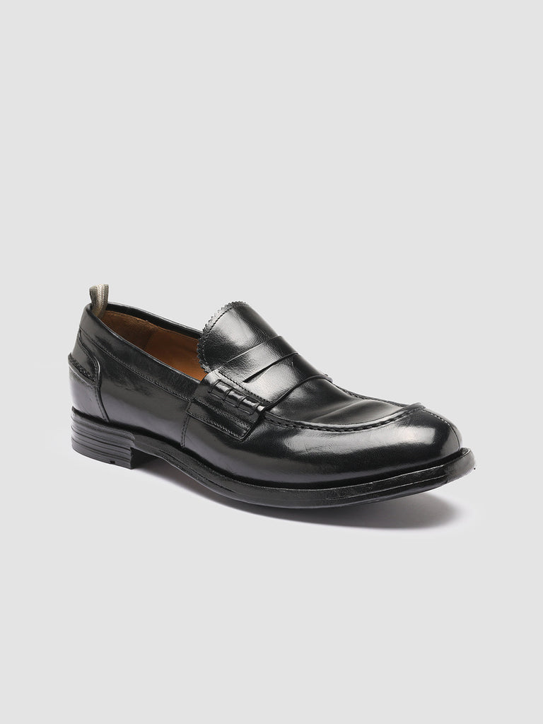 BALANCE 011 - Black Leather Penny Loafers Men Officine Creative - 3