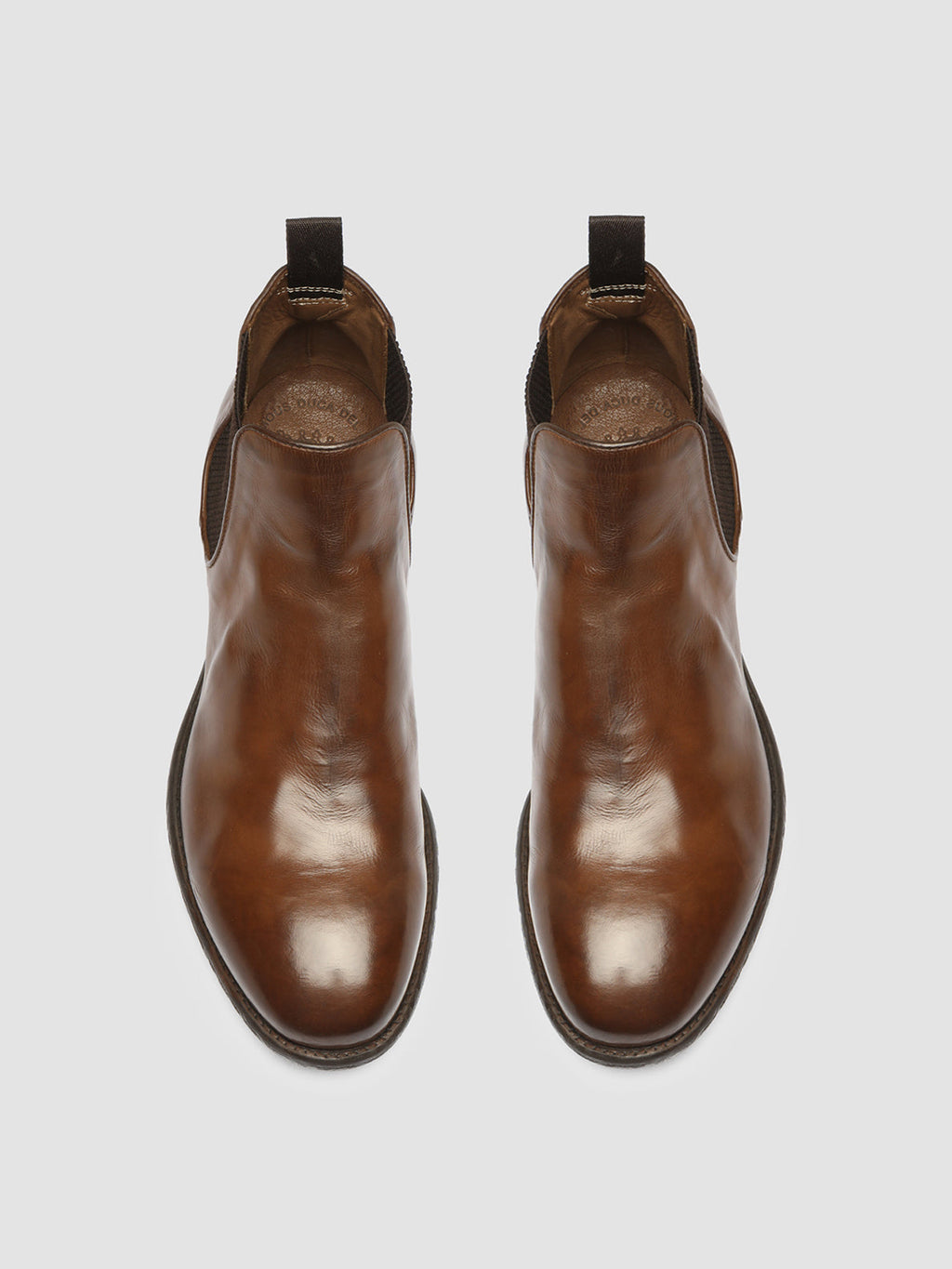 EMORY 012 - Brown  Leather Chelsea Boots Men Officine Creative - 2