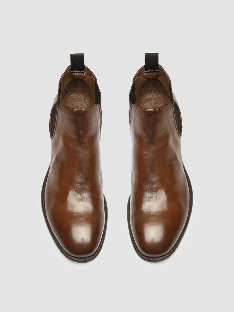 EMORY 012 - Brown Leather Chelsea Boots