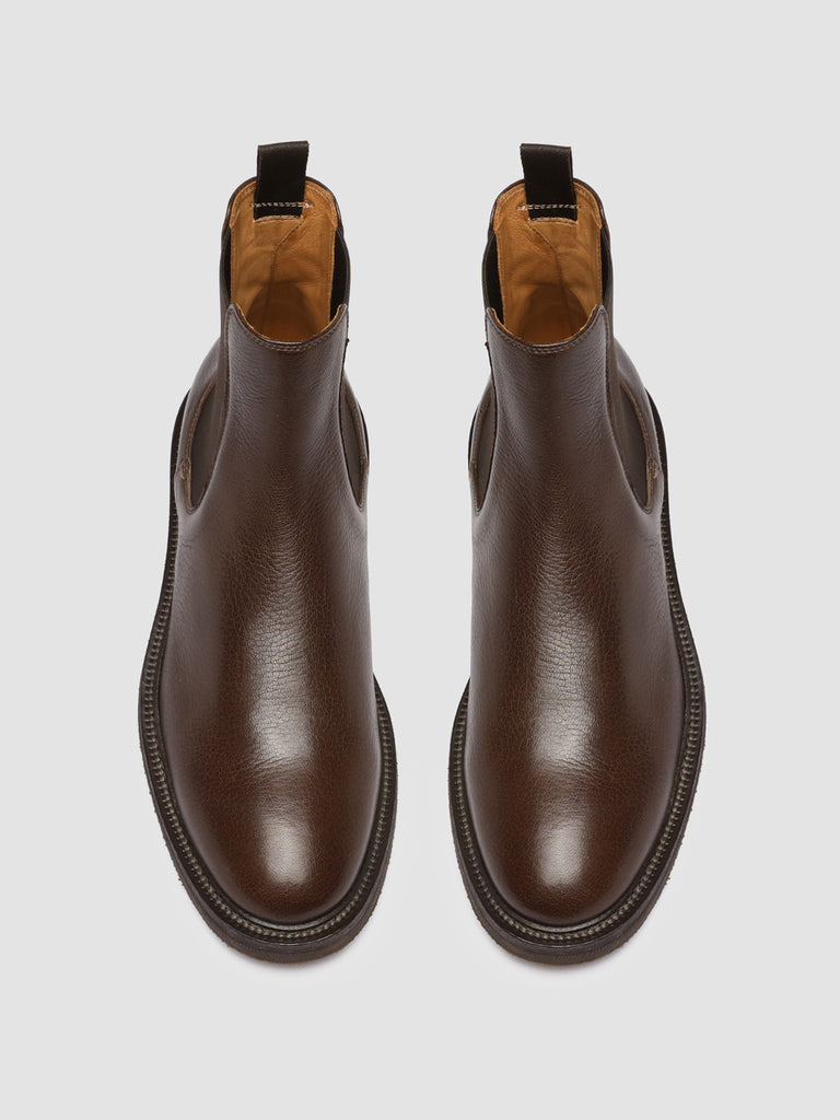 HOPKINS FLEXI 204 - Brown Leather Chelsea Boots