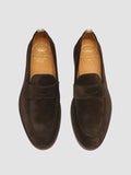 OPERA 001 - Dark Brown Suede Penny Loafers  Men Officine Creative - 2