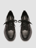 RACE LUX 003 - Black Airbrushed Leather Sneakers Men Officine Creative - 2