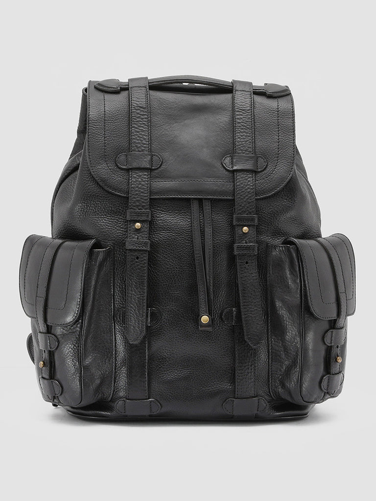 RARE 27 - Black Leather Backpack