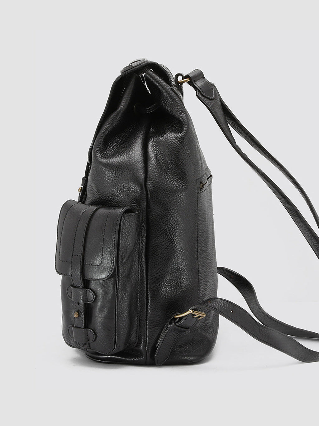 RARE 27 - Black Leather Backpack  Officine Creative - 4