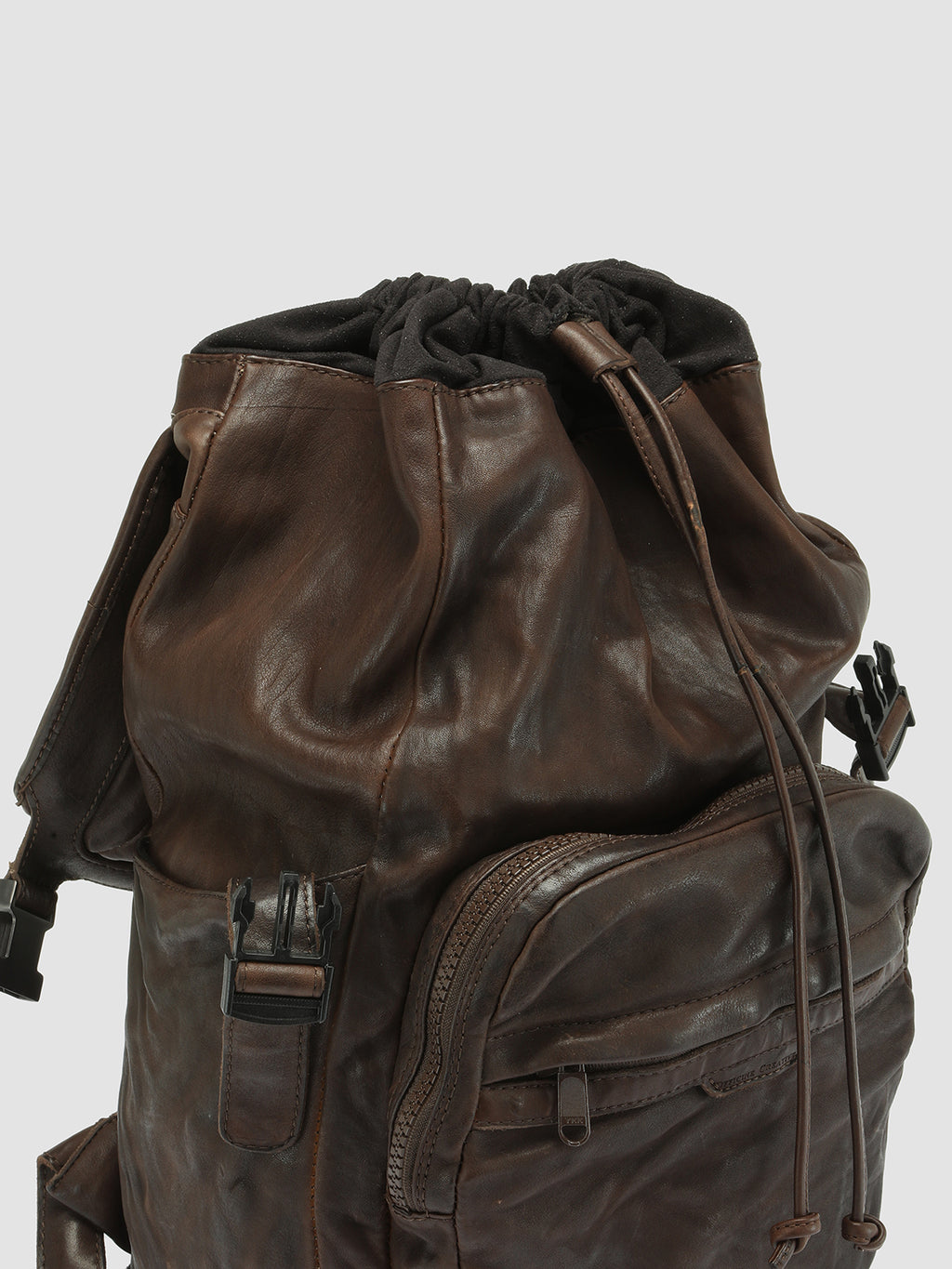 RECRUIT 001 - Brown Leather Backpack  Officine Creative - 8