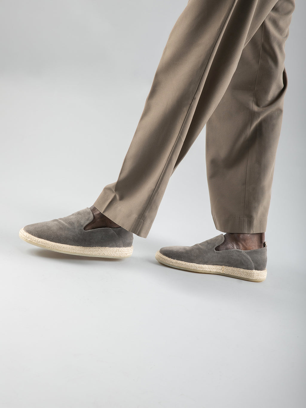 ROPED 002 - Brown Suede slip ons Men Officine Creative - 6